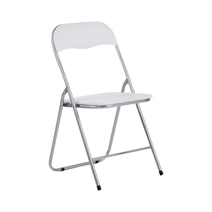 Silla Plegable Acolchada Eleonor Blanca 44x46x79cm 7house