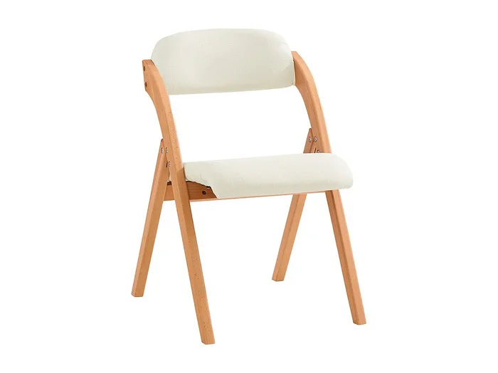 Silla Plegable de Madera con Asiento y Respaldo Tapizado Sillón para Cocina Oficina Blanco 47 x 60 x 77 cm FST92-W SoBuy ES