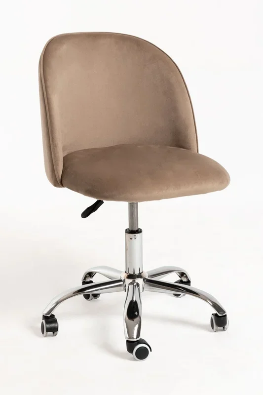 Silla Vint Terciopelo Office – Beige