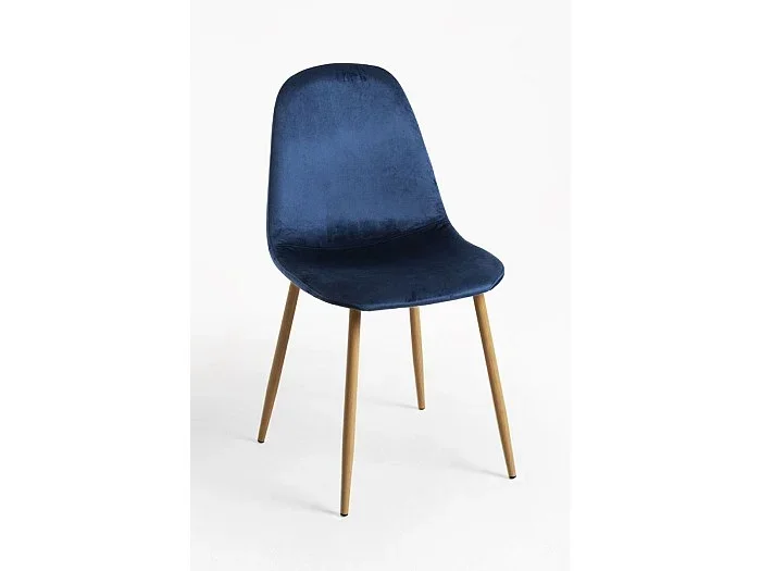 Sillas Comedor – Silla Teok Terciopelo – Azul