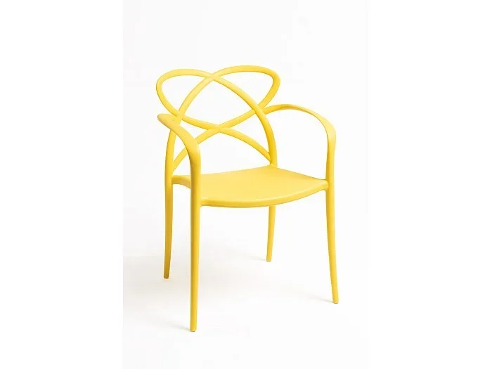 Sillas Comedor – Silla Vella con Reposabrazos – Amarillo