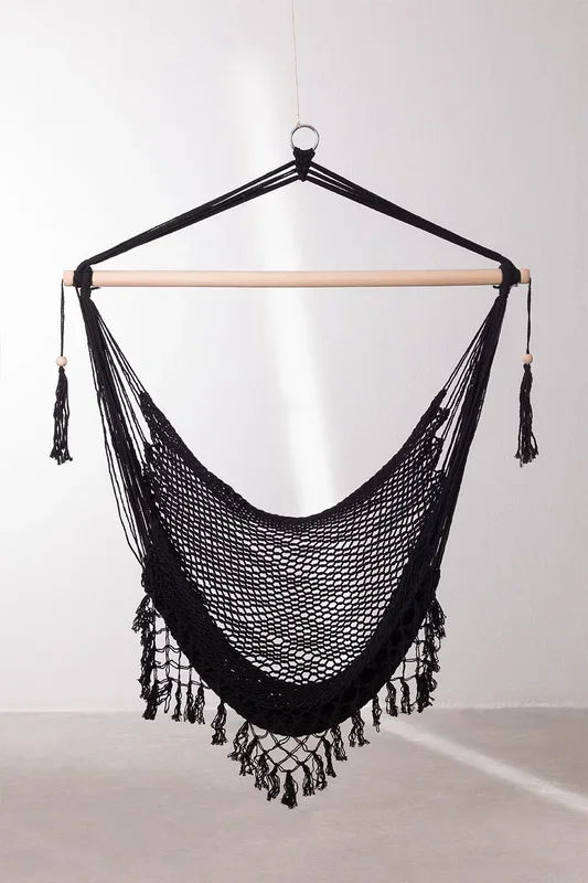 Sillón Colgante de Jardín Thana Negro – SKLUM