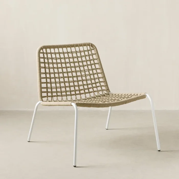 Sillón de jardín blanco Campbell