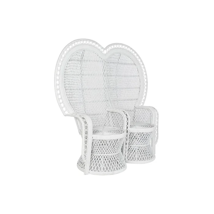 Sillón de jardín DKD Home Decor Blanco 188 x 50 x 140 cm 154 x 70 x 144 cm 157 x 68 x 145,5 cm