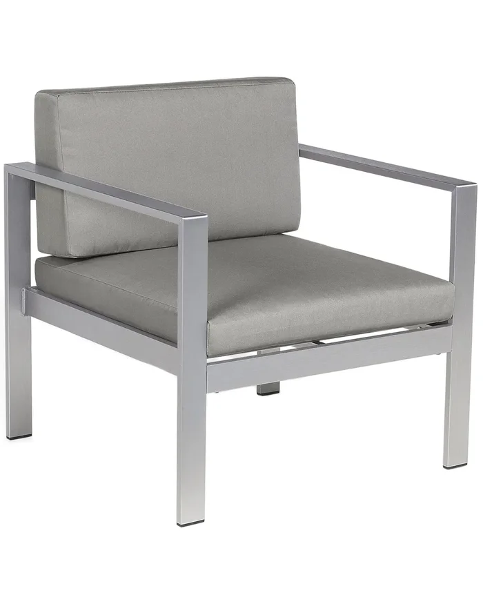 Sillón de jardín SALERNO Metal Gris oscuro