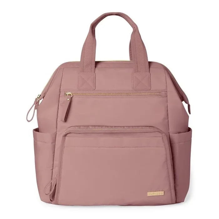 Skip Hop – Mochila cambiadora para cochecito MAINFRAME Rosa polvoriento