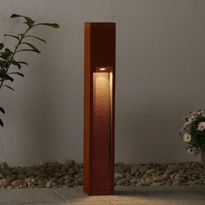 SLV Rusty Slot 80 luz de zócalo marrón óxido