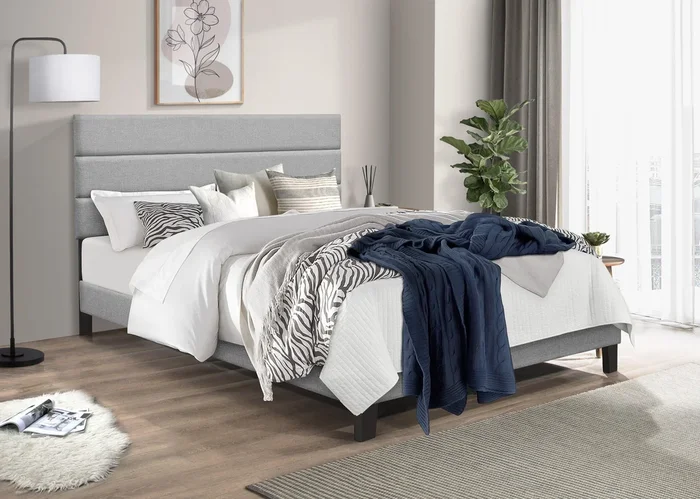 Snooze Suite Grey Platform King Bed