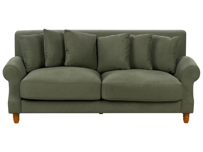 Sofa 2 Seater EIKE Fabric Dark Green