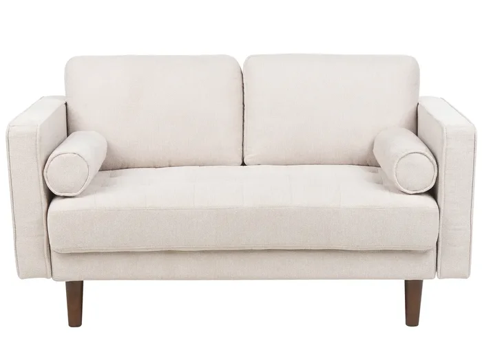 Sofa 2 Seater NURMO Fabric Light Beige