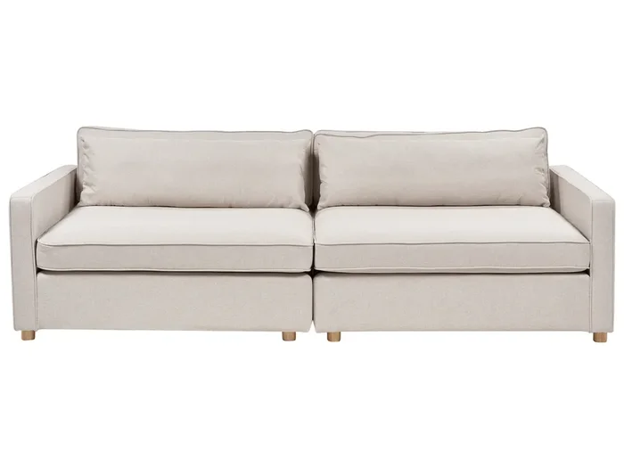 Sofa 3 Seater VINSTRA Fabric Beige