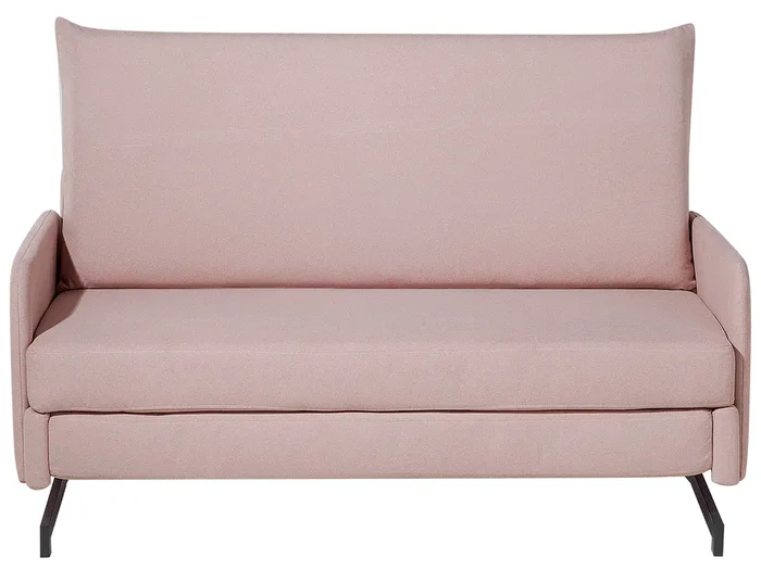 Sofá cama 2 plazas BELFAST Tela Rosa