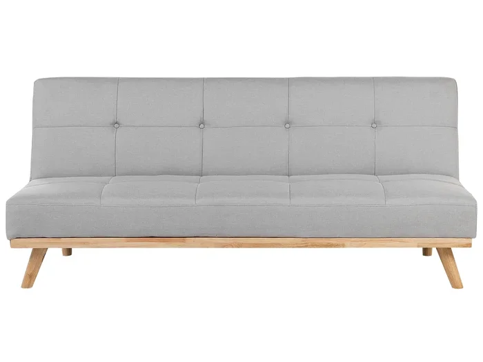 Sofá cama 3 plazas FROYA Tela Gris claro