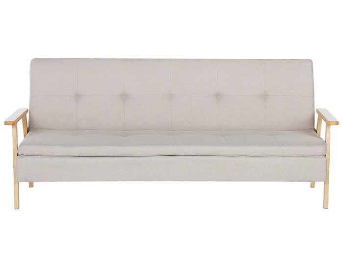 Sofá cama 3 plazas TJORN Tela Beige