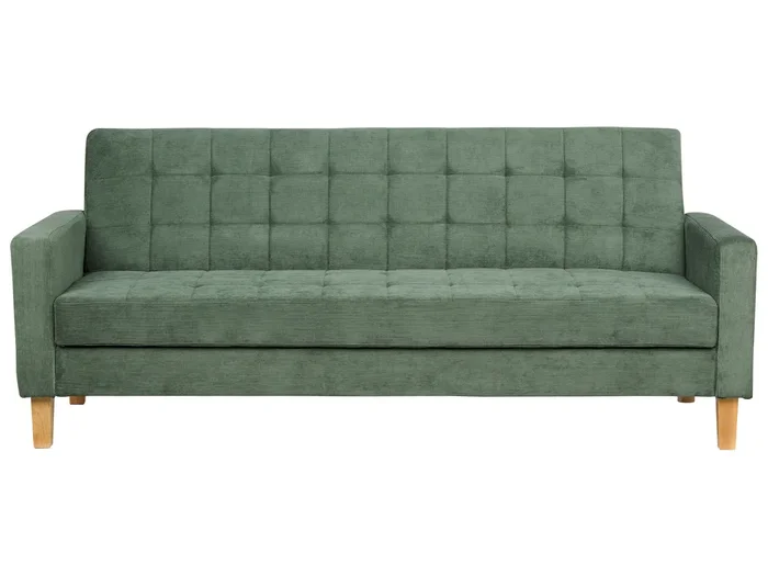 Sofá cama 3 plazas VEHKOO Tela Verde oscuro