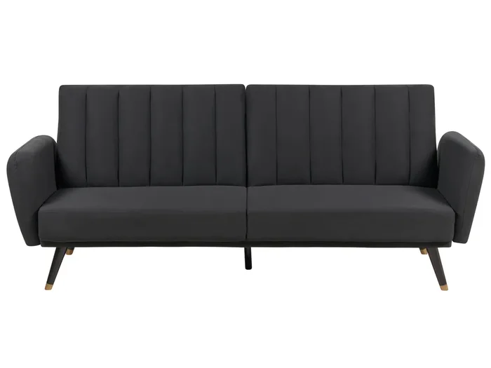 Sofá cama 3 plazas VIMMERBY Tela Negro