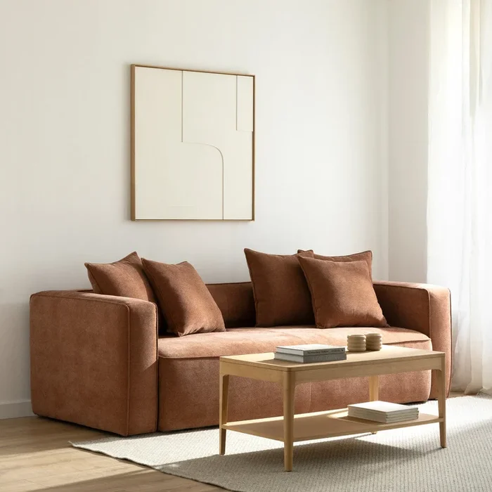 Sofá cama terracota Livorno Terracota – Kenay Home