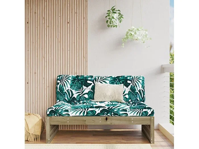 Sofá central de jardín madera de pino impregnada 120×80 cm ES329027