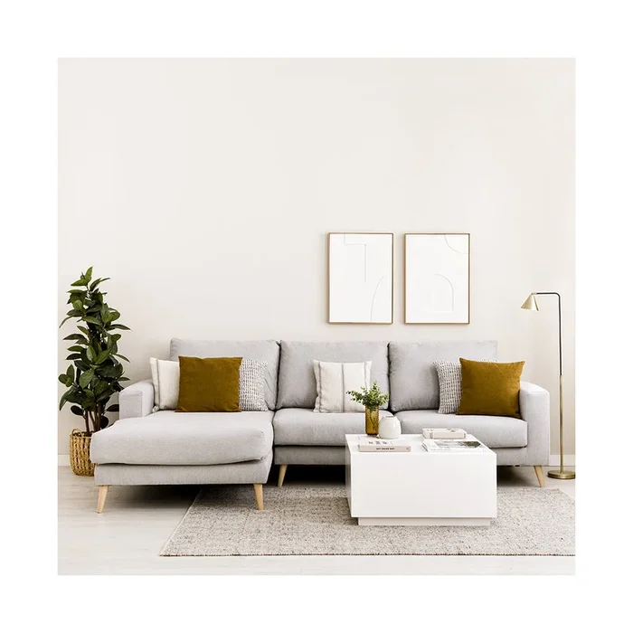Sofá chaise izquierda Piero Gris – Kenay Home