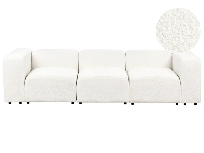 Sofá modular 3 plazas FALSTERBO Bouclé Blanco
