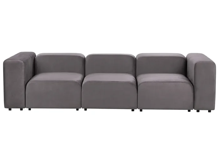 Sofá modular 3 plazas FALSTERBO Terciopelo Gris oscuro