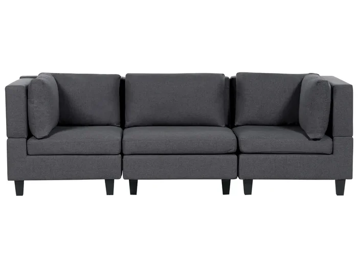 Sofá modular 3 plazas UNSTAD Tela Gris oscuro