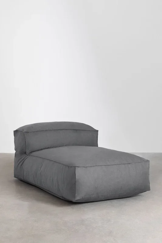 Sofá Modular Chaise Longue de 2 piezas para Jardín Dojans Gris Granito – SKLUM