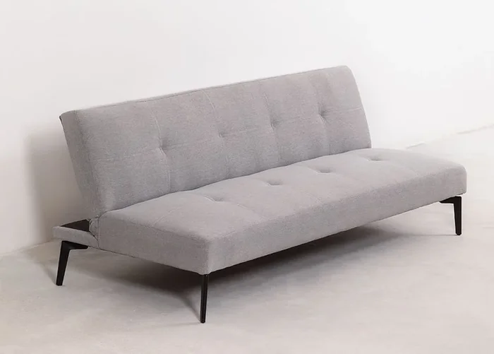 Sofá Reclinable de 2 plazas en Tela Aruba Gris – SKLUM