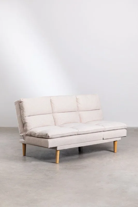 Sofá Reclinable de 2 Plazas en Tela Veka Beige – SKLUM