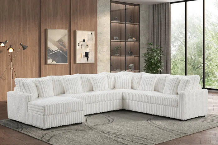 Solana Beige Left Arm Facing (LAF) Sectional
