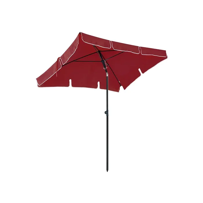 Sombrilla de Jardín Rectangular Rojo-SONGMICS