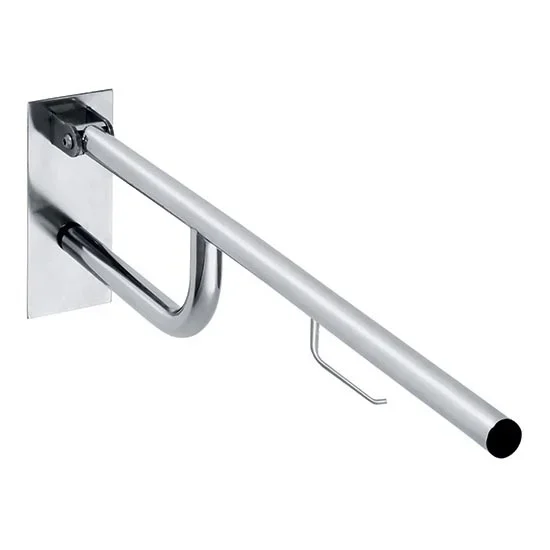 Soporte con abrazadera 10,3 x 25,3 cm, acero inoxidable/plateado