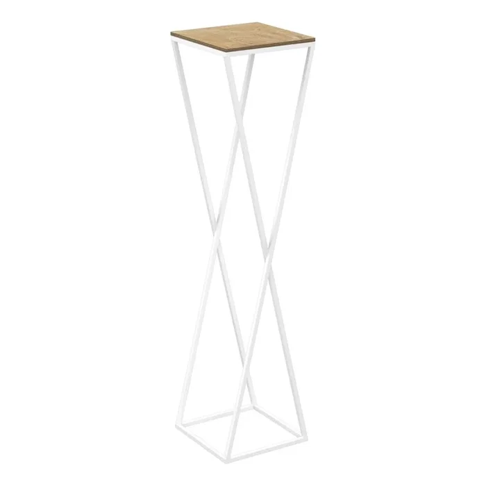 Soporte para flores 100×24 cm blanco