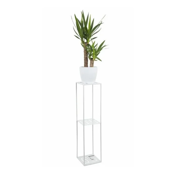 Soporte para plantas 100×24 cm blanco