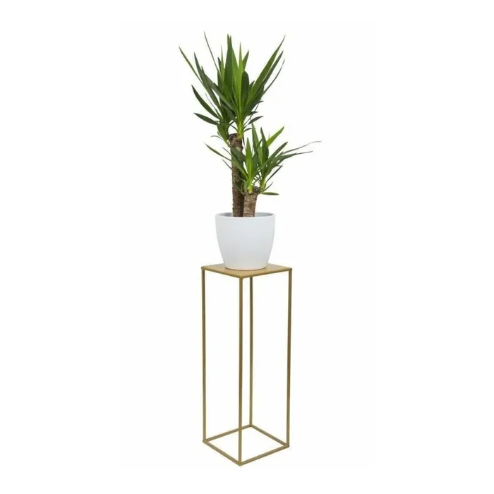 Soporte para plantas 70×24 cm dorado