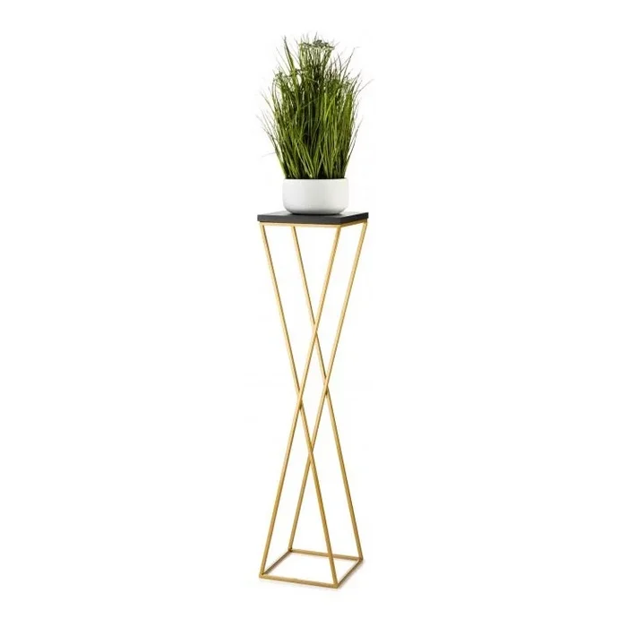 Soporte para plantas LOFT 100×24 cm dorado/negro