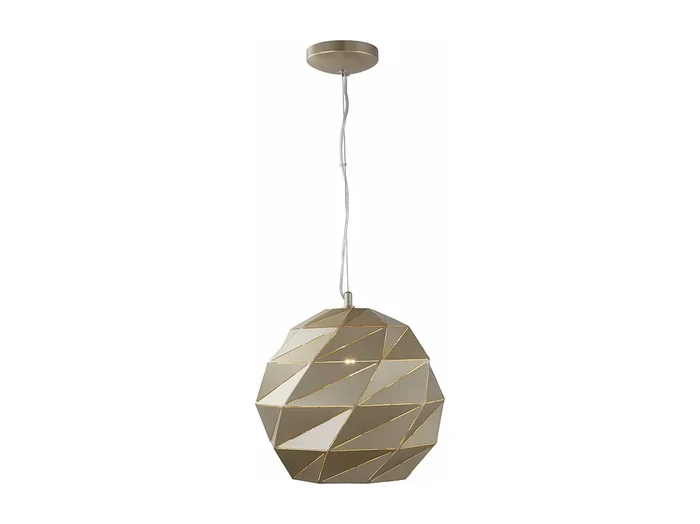 Sospensione Contemporanea Origami Ferro Oro 1 Luce E27