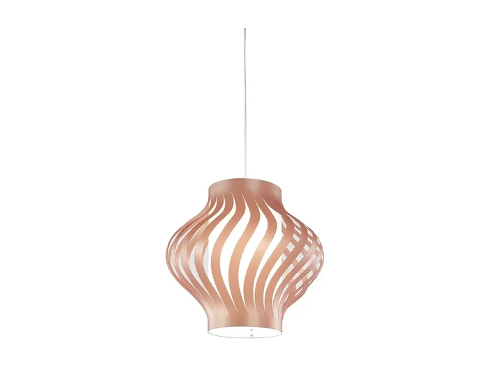 Sospensione Moderna Larga Helios Polilux ® Rame 1 Luce E27