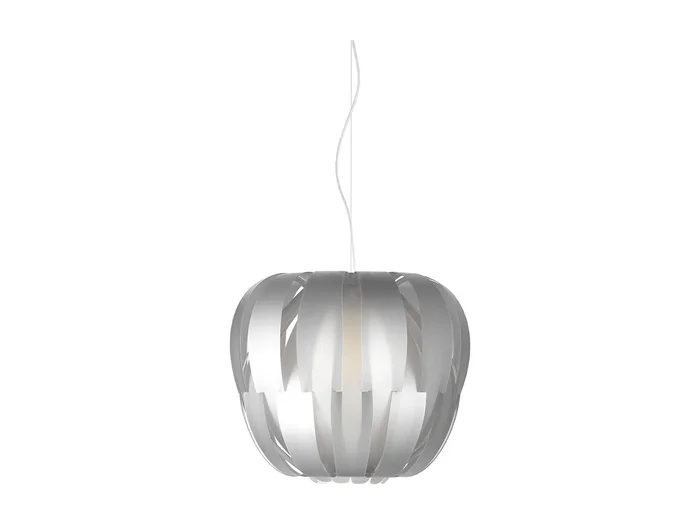 Sospensione Moderna Queen Polilux ® Argento E Metallo Cromo 1 Luce E27