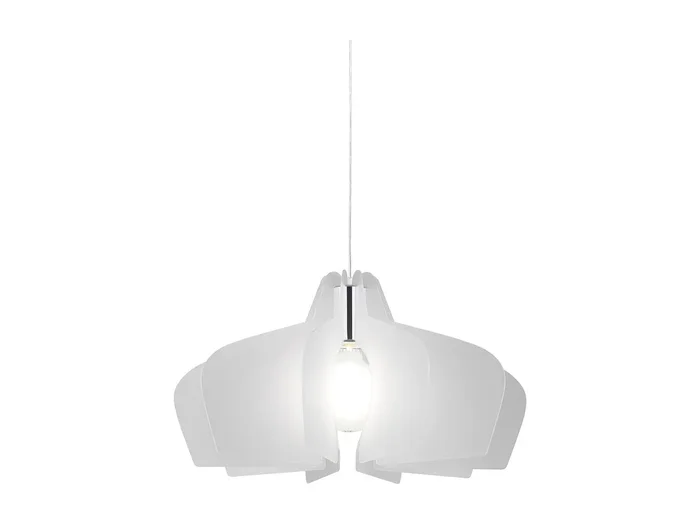 Sospensione Moderna Space Collection Polilux ® Satinato E Metallo Cromo E27