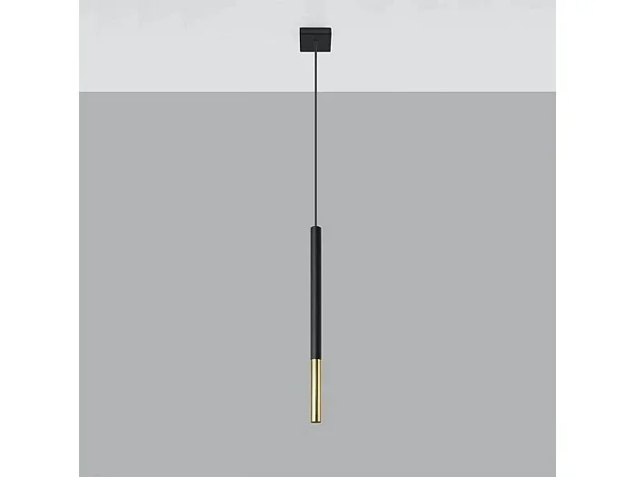 Sottile Lampada a Sospensione 8 cm Nera, Oro G9 Lámpara Colgante Slim 8cm Negro, Dorado G9