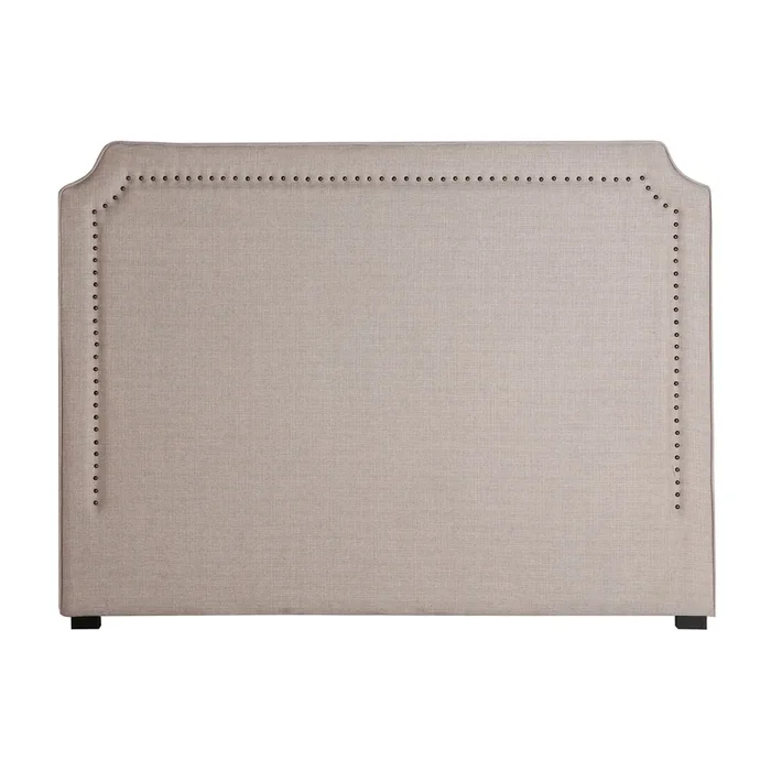Sousel Cabezal, de Terciopelo, en color Beige, de 160x7x120cm – Lastdeco
