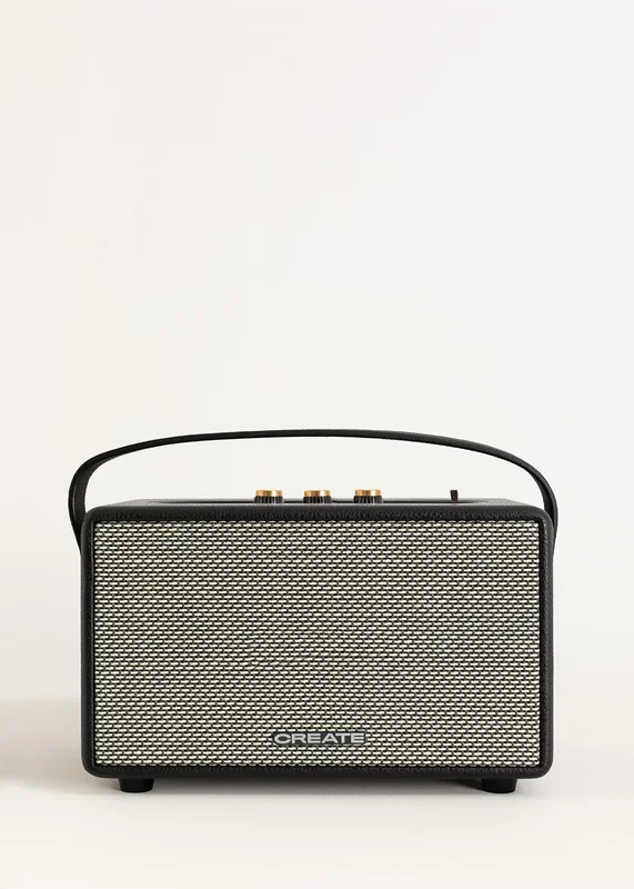 SPEAKER RETRO – Altavoz portátil con Bluetooth, USB y AUX