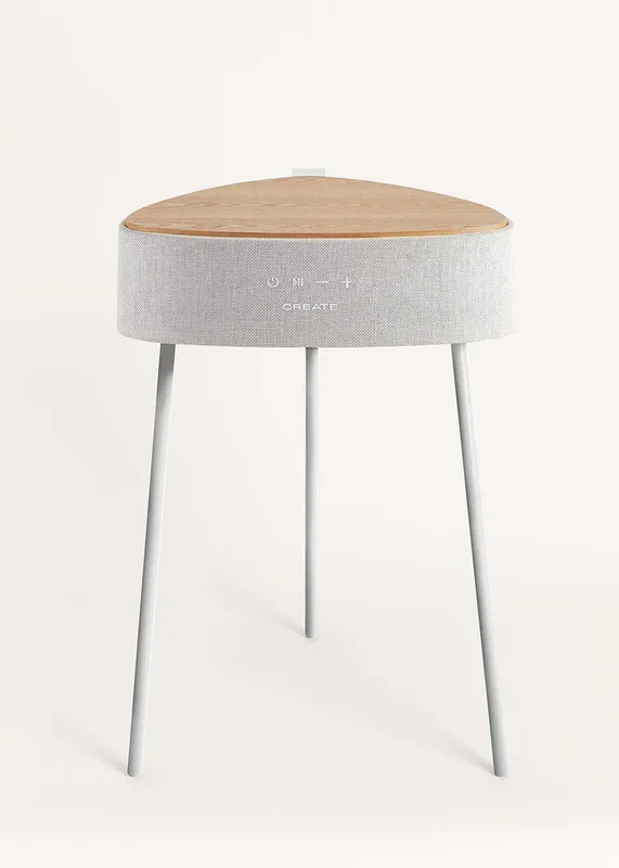 SPEAKER TABLE 180 – Mesa altavoz con sonido unidireccional 180º, bluetooth y carga inalámbrica