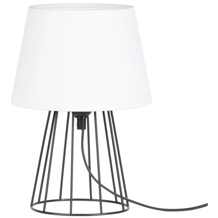 Spot-Light – Lámpara de mesa MANGOO 1xE27/40W/230V blanca/negra