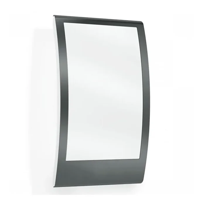Steinel 065782 – Aplique de exterior con sensor crepuscular L 22 1xE27/60W/230V IP44 acero inoxidable