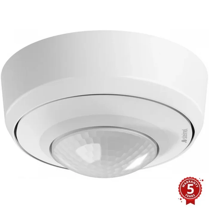 Steinel 087890 – Sensor de movimiento para exterior con un sensor de presencia PD-8 ECO COM1 360° IP54 blanco