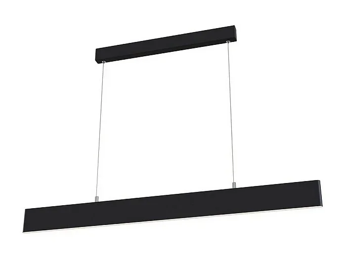 Step Lámpara colgante de techo lineal LED integrada negra