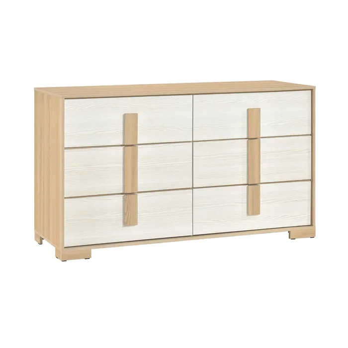 Sterling Natural/White Dresser