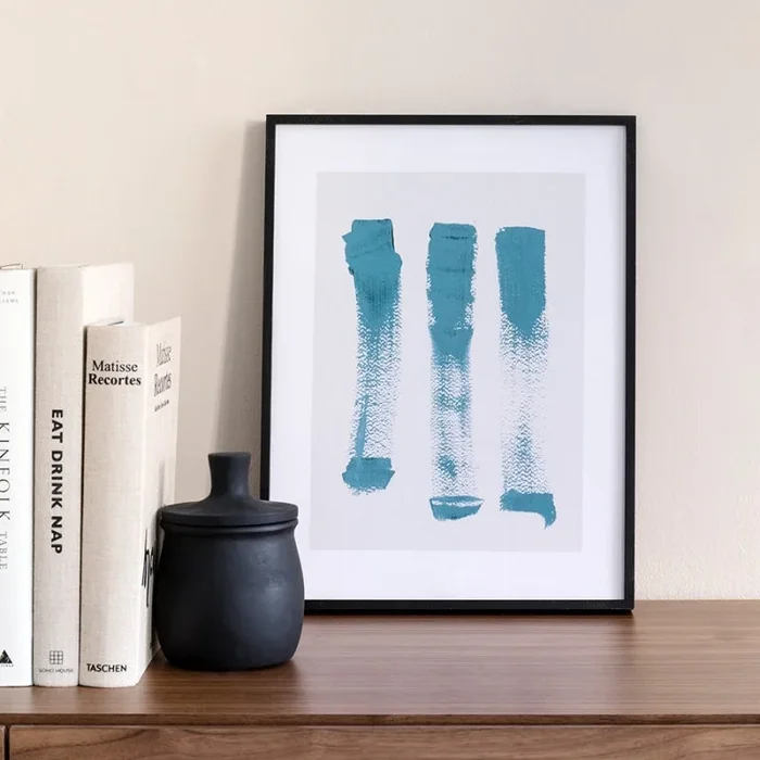 Strokes lámina Three Azul – Kenay Home